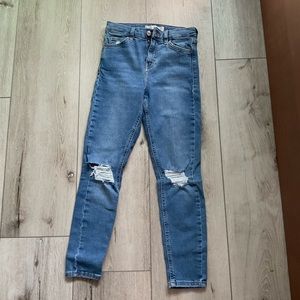 Topshop Jaime distressed jeans skinny size 26 Nordstrom